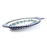 D74 Bunzlau ovale Serveerschaal 30x14,5cm 1419X Serveerschalen